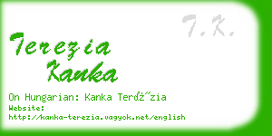 terezia kanka business card